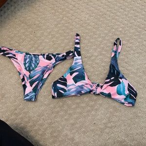 Tropical print swim